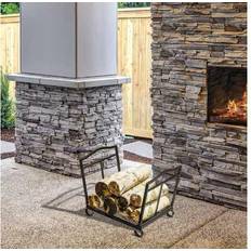 Best Fireplace Accessories OutSunny Foldable Firewood Log Holder