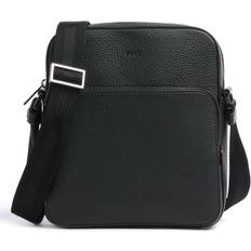 Hugo boss skuldertasker herre HUGO BOSS Italian-leather reporter bag with embossed logo