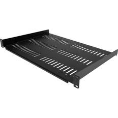 StarTech StarTech.com 1U Vented Server Rack Cabinet Shelf, 12in Deep Fixed Cantilever Tray, Rackmount Shelf for 19" AV/Data/Network Equipment Enclosure w/ Cage Nuts & Screws, 55lbs Weight Capacity 1U Network Rack Shelf rackhylde 1U