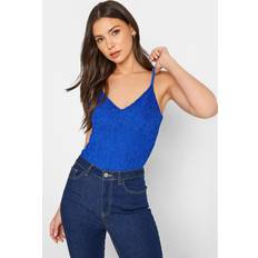 LTS tall bright cobalt lace bodysuit