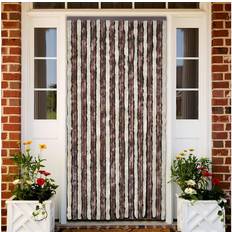 vidaXL Insect Curtain Beige and Light Brown 90x200 cm Chenille