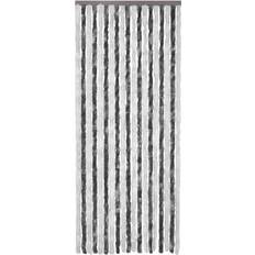 vidaXL Cortina Mosquitera Gris Y Blanco Chenilla 90x220 Cm