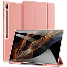 Galaxy tab rosa Dux ducis Samsung Galaxy Tab S8 Ultra Etui Domo Series Lyserød