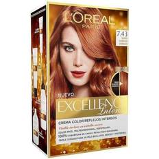 Loreal 7.43 L'Oréal Paris Excellence Intense 7.43 Rubio Cobrizo Dorado Tintes Permanentes 1 Pieces