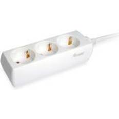 Power strip Equip 245550 3 Plugs Power Strip 1.5 M Hvid