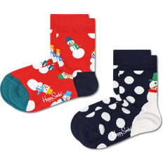 M Calzini Happy Socks Kids Sunny Sketch Sock - White/Orange/Navy