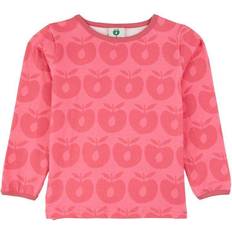 Småfolk Retro Apple Mönstrad Långärmad T-shirt 5-6 Lyserød