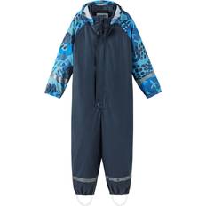 Boys Rain Overalls Children's Clothing Reima Kid's Rainsuit with Lining Roiske - Navy (5100022A-6981)