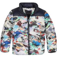 Tommy Hilfiger Jakker Tommy Hilfiger Fly Poster Print Puffer Jacket ALLOVER