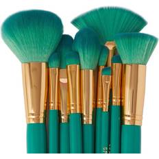 Green Makeup Brushes Spectrum Malachite 10 Piece Brush Set