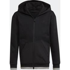 Mädchen - Schwarz Oberteile Adidas Junior All SZN Fleece Full-Zip Track Top