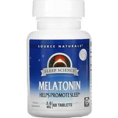 Melatonin 3 Source Naturals Melatonin 3 mg 60 Tablets