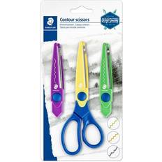 Staedtler 965-S BK-C Design Journey Craft Contour Scissors (Zig Zag, Waves & Deckle Edge)