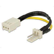 DeLock 3 pin Molex forlængerkabel 8 cm