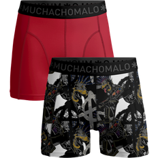 Muchachomalo Cotton Stretch Punk Boxer - Svart/Rød