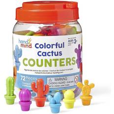 Cactus legetøj Learning Resources Colourful Cactus Counters, Early Years Classroom maths Counters for Kids, Learn To Count, Build Number Sense, Patterning, Sorting, Subitising, Ages 3