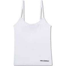 Blanc Bodys Karl Lagerfeld Logo Singlet