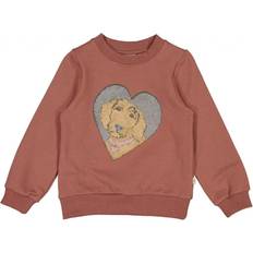 Wheat Rød Overdele Wheat Dog Grafisk Sweatshirt Vintage Rose