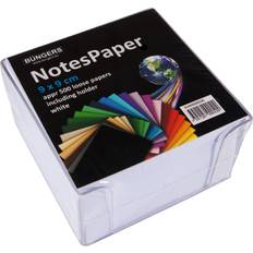 Kubusblok m/holder ikke klæbende 90x90mm 500 ark hvid