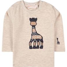 0-1 kk T-paidat Sophie The Giraffe T-shirt - Beige Melange