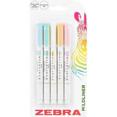 Zebra Mildliner Highlighter Pens Pack of 5 Soft Pastel