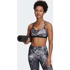 Yoga Bras Adidas Yoga Essentials Studio Light-Support Allover Print