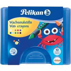 Pelikan Wachsmalstifte mit Schiebehülse 10 pcs