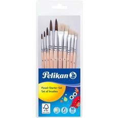 Pinceaux Pelikan 700405 Brush Starter Set with 5 Hair and 5 Bristle Brushes