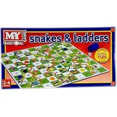 Kids Snakes and Ladders Board Game Traditional Children Games Play Set