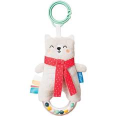 Taf Toys Rasseln Taf Toys Paul The Bear Baby Rattle. Bead Rattle Ring wih Ribbons. BPA Free. Attaches to Prams, Cots and Carriers with a Flexible Ring. Suitable from Birth, Multicolour, (TAF12315)