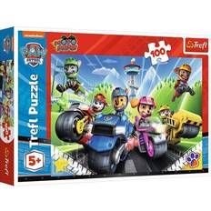 Trefl Puzzle Classici Trefl 100 Elementi-PAW PATROL Stampa di Alta Qualità per Bambini Sopra i 5 Anni puzzle, Colore moto, 16430