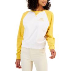 Tommy Hilfiger Women's Colorblocked Sweatshirt - Bright White/Deep Maize