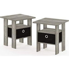 Furinno Bedside Tables Furinno Andrey Bedside Table 15.8x15.8" 2