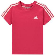 adidas Infants SS T-Shirt IB 3 Stripes - Pink