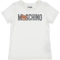 Moschino Kid-Teen Branded T-Shirt Cloud Unisex