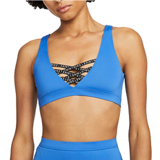 NIKE Recycled Materials Bikinis NIKE Sneakerkini Scoop Neck Bikini Top - Pacific Blue/Black