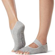 ToeSox Womens/ladies Mia Nude Half Toe Socks (black)