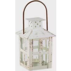 With Handle Lanterns Kate Aspen Vintage Distressed Small Lantern 6.8"