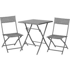 Cheap Bistro Sets OutSunny 3PC Bistro Set Rattan Furniture Bistro Set