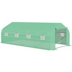 OutSunny Polytunnel Greenhouse 6x3m Stainless steel Plastic