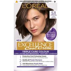 Light brown hair color L'Oréal Paris PARIS EXCELLENCE COOL CRME 5.11 Ultra Ash Light Brown GB