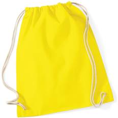 Jaune Sacs de sport Westford Mill Cotton Gymsac Bag 12 Litres (Pack of 2) (One Size) (Yellow)