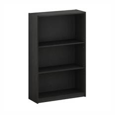 Wood Book Shelves Furinno Jaya Simple Home 3-Tier Book Shelf 40.3"