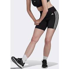 Collant adidas Essentials 3-Stripes High-Waisted Short Leggings - Black - Female