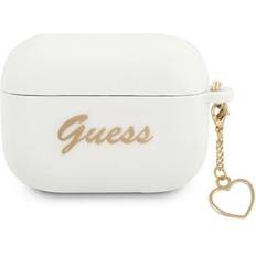 Guess Case GUAPLSCHSH Apple AirPods Pro white/white Silicone Charm Heart Collection