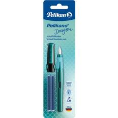 Arti e Mestieri Pelikan o Dragon 817110 Fountain Pen for Right-Handers P480 M Nib 2 Ink Cartridges