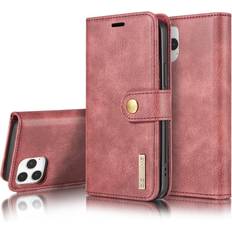 Apple iPhone 13 Pro Max Plånboksfodral DG.Ming DG.MING 2-in-1 Magnet Wallet iPhone 13 Pro Max Red