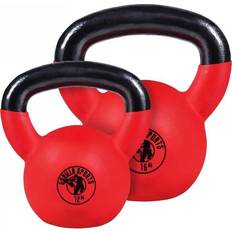 28.0 kg Kettlebells Gorilla Sports Kettlebellpaket Vinyl 12kg 16kg