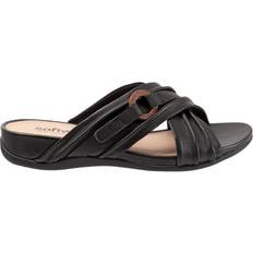 Wide Fit Slippers & Sandals Softwalk Taza - Black