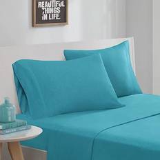 Intelligent Design Cotton Blend Jersey Knit Underlakan Blå (243.84x167.64cm)